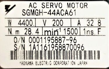 SGMGH-44ACA61 | Yaskawa AC Motors